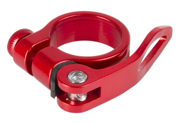 Zadelpenklem Clampy-QR 34,9 mm aluminium rood https://www.wijverkopentweedehandsfietsen.nl/