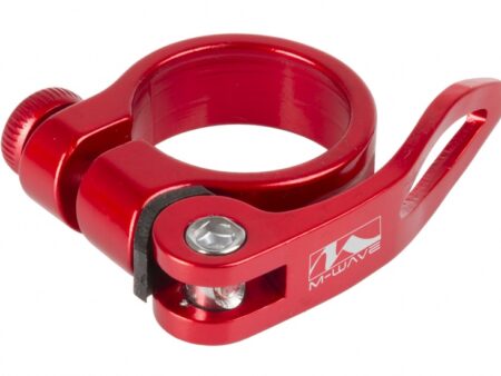 Zadelpenklem Clampy-QR 31,8 mm aluminium rood https://www.wijverkopentweedehandsfietsen.nl/