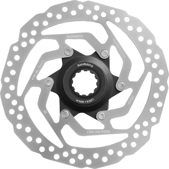 Shimano remschijf 160 mm Centerlock Zilver (2018) https://www.wijverkopentweedehandsfietsen.nl/
