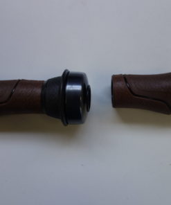 Gazelle handvatten set met bel links en rechts bruin https://www.wijverkopentweedehandsfietsen.nl/