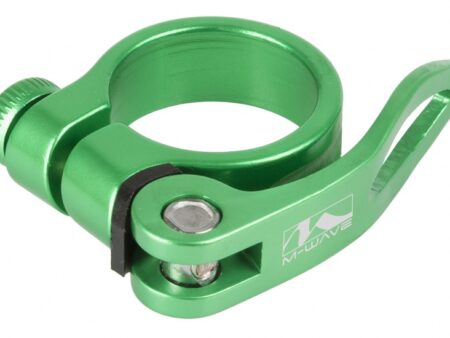 Zadelpenklem Clampy-QR 31,8 mm aluminium groen https://www.wijverkopentweedehandsfietsen.nl/