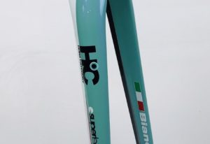 Bianchi Oltre XR voorvork carbon mint groen