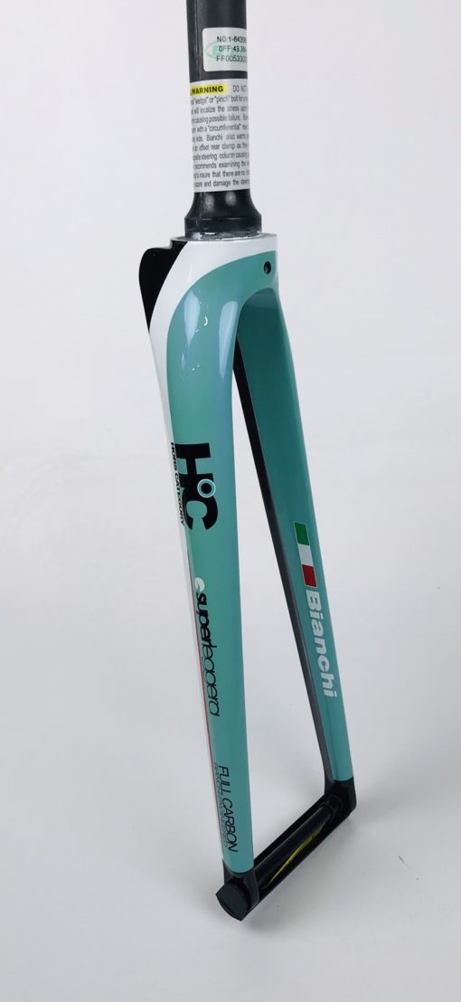 Bianchi Oltre XR voorvork carbon mint groen