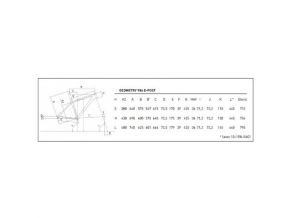 Nieuw Look 986i mountainbikes frame Black Label E-Post - Afbeelding 2
