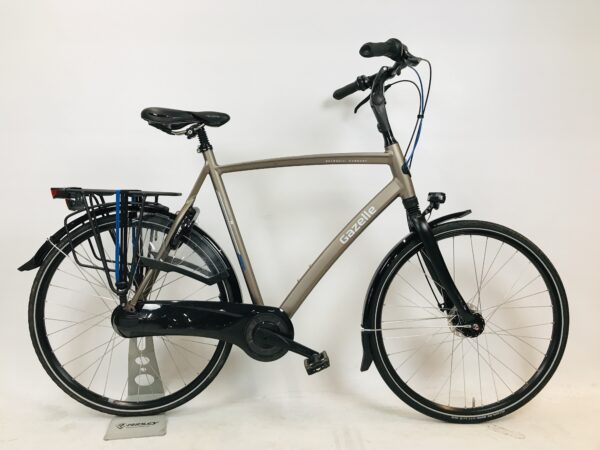GAZELLE Chamonix herenfiets XL-65cm MatBruin/Zwart