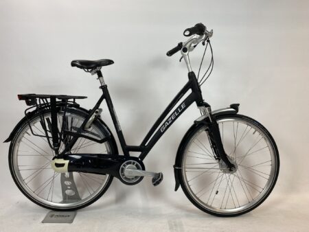 GAZELLE Chamonix C7+ MatZwart stads damesfiets L-57cm