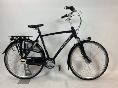 GAZELLE Chamonix C7+ MatZwart stads herenfiets L-57cm