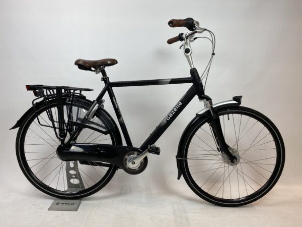 GAZELLE Orange C8+ MatZwart herenfiets L-57cm