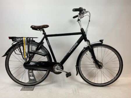 Refurbished GAZELLE Orange MatZwart herenfiets L-57cm