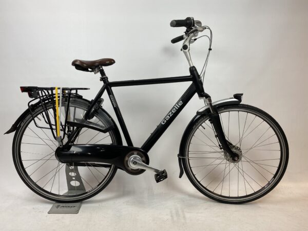 Refurbished GAZELLE Orange MatZwart herenfiets L-57cm