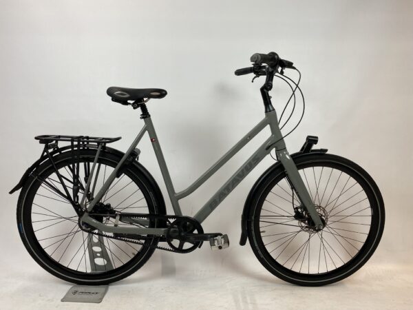 BATAVUS Dinsdag Antraciet damesfiets XL-61cm riemaandrijving+naafdynamo
