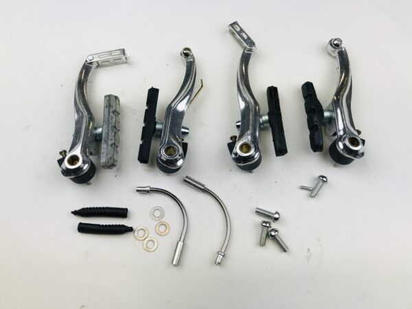 Promax V-brake remset voor + achter Wit