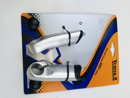 TranzX stuur Bar ends Zilver 95 mm