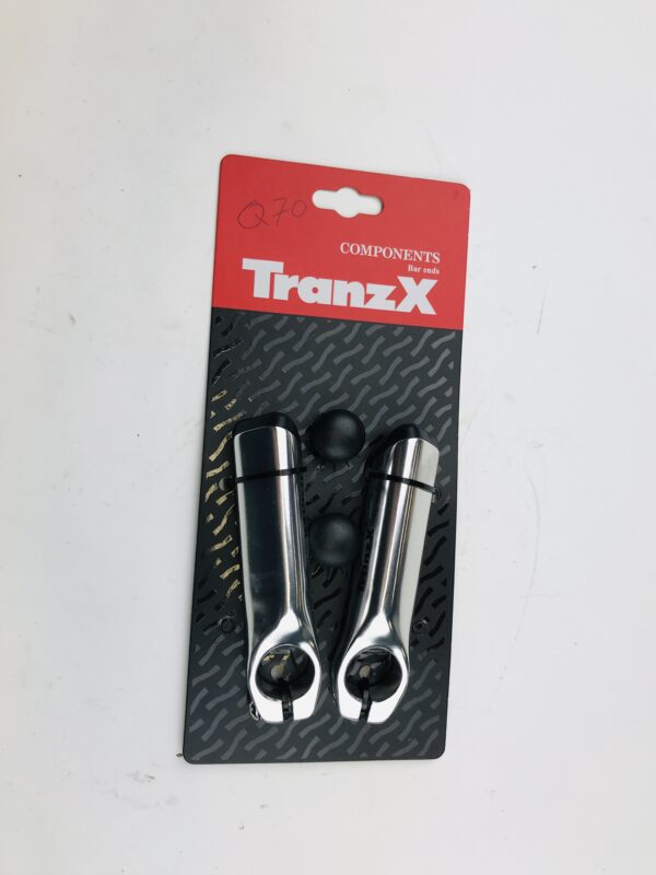 TranzX stuur Bar ends Zilver type JD-897 105mm