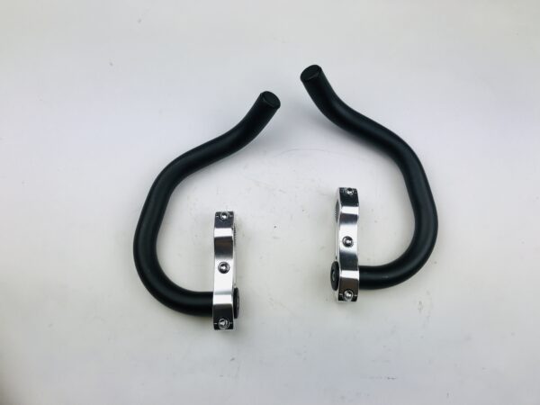 Racestuur Bar opzetstuur traitlonstuur 22.2 mm zwart/zilver
