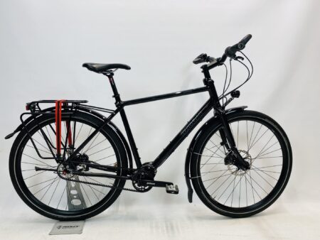 IDWORX Opinion GlossyBlack herenfiets L-57cm - Pinion P1.18 & SON Naafdynamo