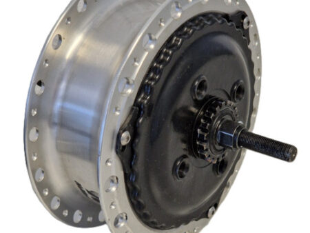 NUVINCIE N171 achterwielnaaf Rollerbrakes - 36 GAATS - ZILVER